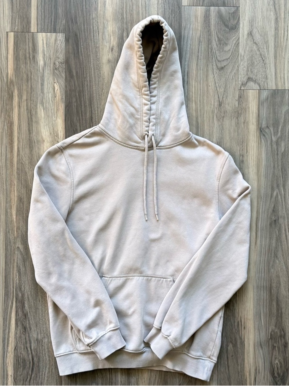 H&M Relaxed Fit Tan Hooded Sweatshirt Size S